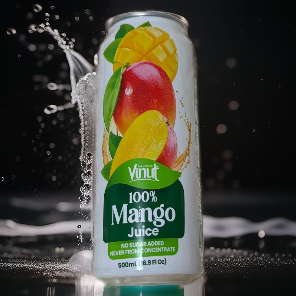 100% Pure Mango Juice 500ml - Pack of 12